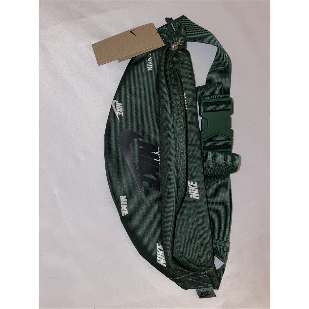 Nike Heritage Fanny Pack Hip Belt Bag Green New Mens Womens FB2846